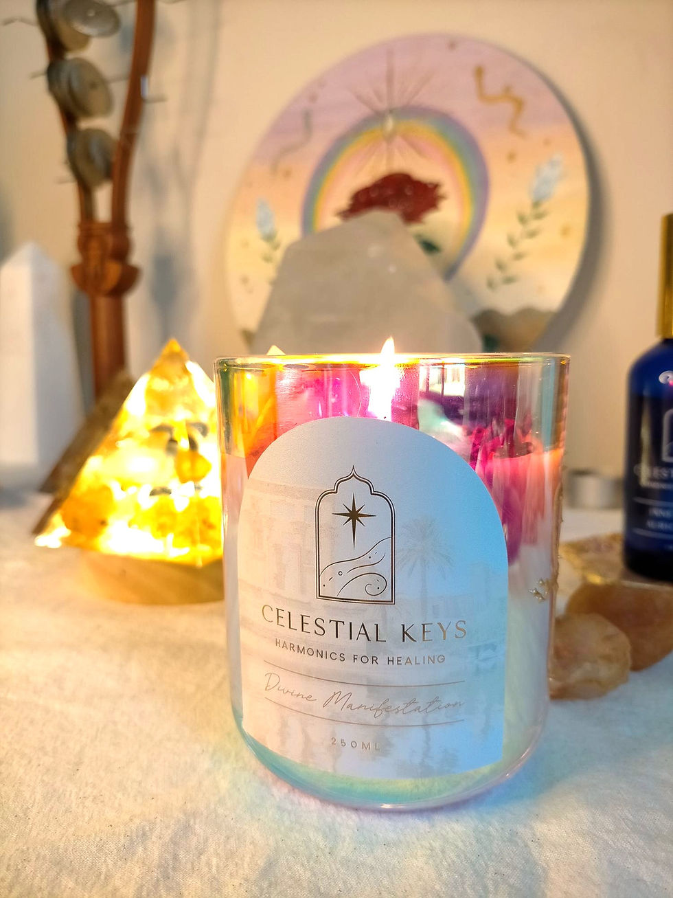 Thumbnail: Divine Manifestation Candle-  Holographic