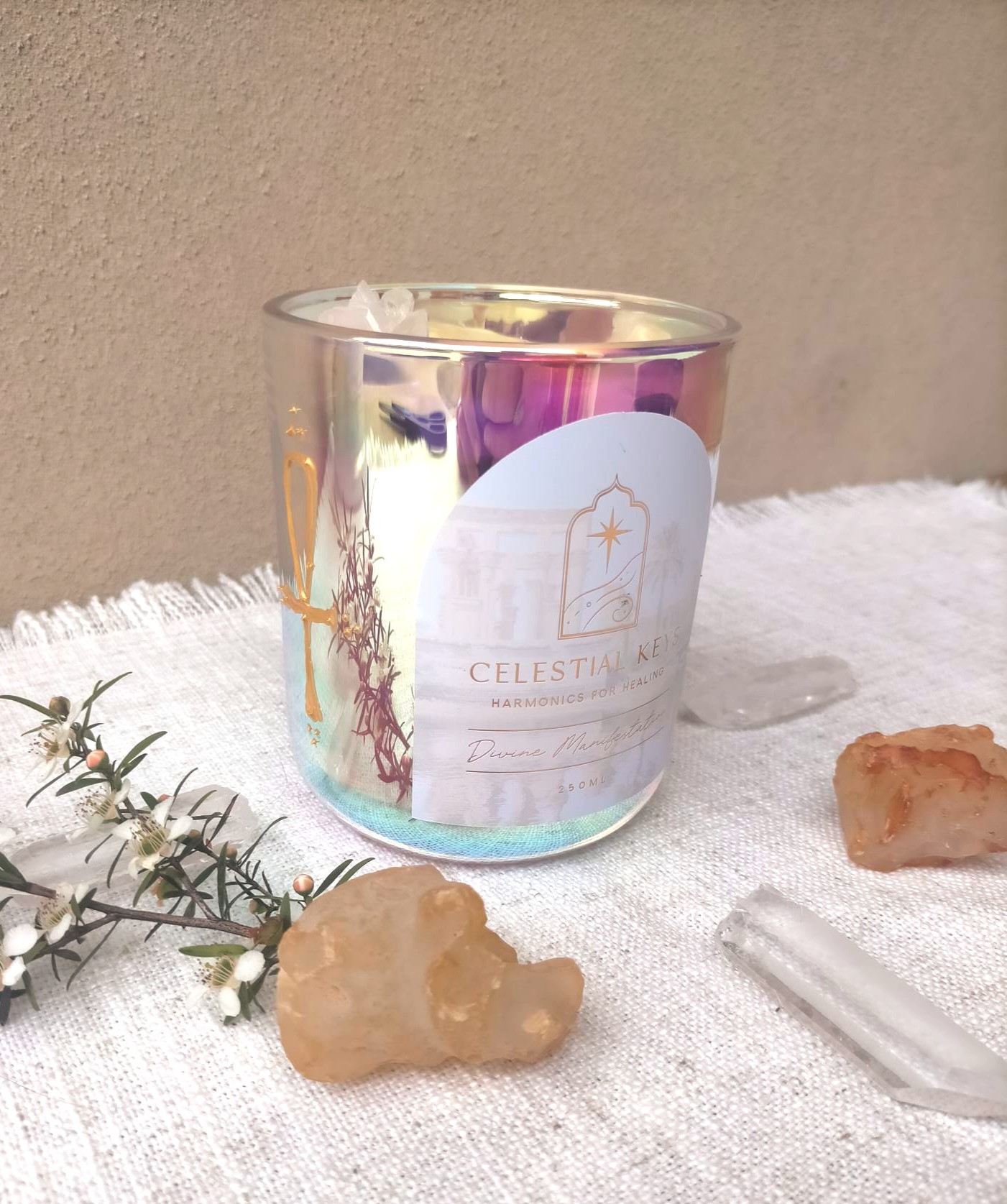 Divine Manifestation Candle- Holographic