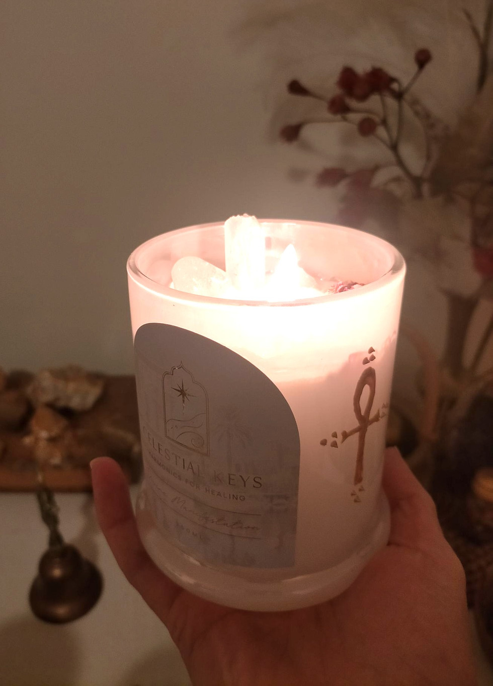 Thumbnail: Divine Manifestation Candle- Pearl