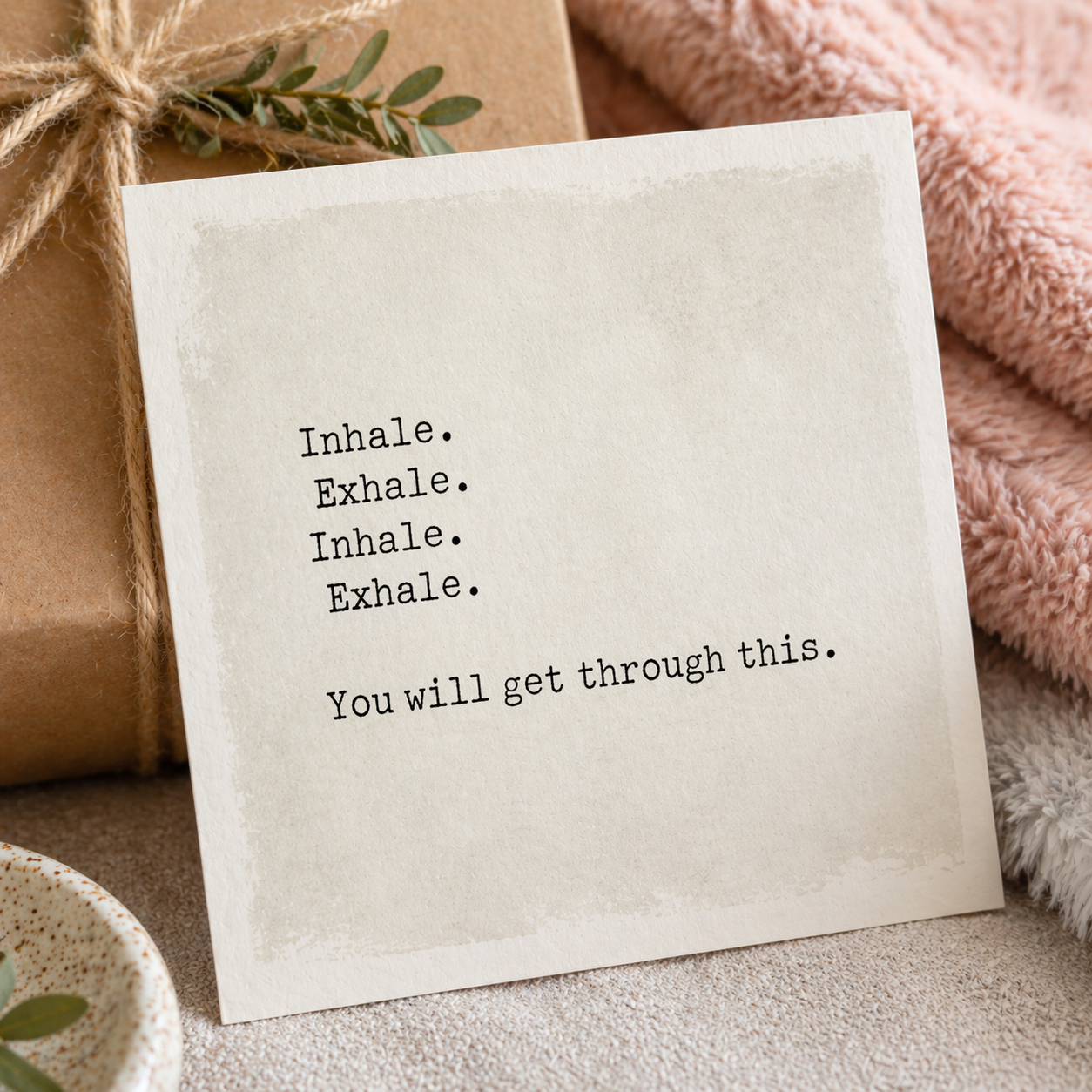 Inhale Exhale Mini Card
