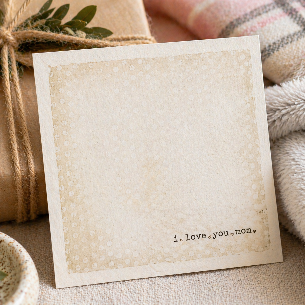 I Love You Mom Mini Card