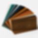 A palette of wood window frame colors with textured embossing and taped corners.png