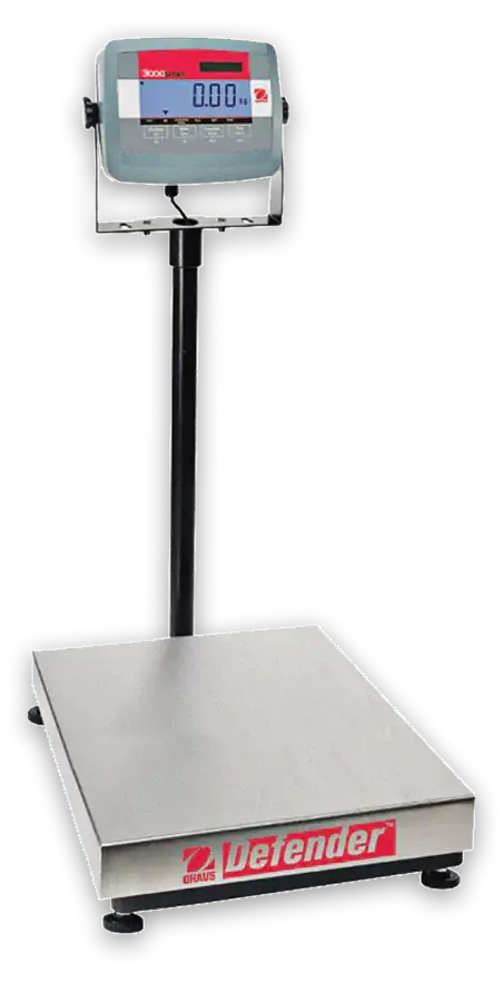 La serie Defender 3000 cuenta con un diseño de base de marco tubular simple pero resistente e indicadores con teclas táctiles, pantalla LCD retroiluminada multicolor, funcionamiento con CA o batería y capacidades de montaje flexibles