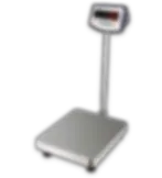 Báscula de plataforma de aluminio fundido que combina higiene y portabilidad Poste y plato de acero inoxidable 304, construcción higiénica y resistente a la corrosión