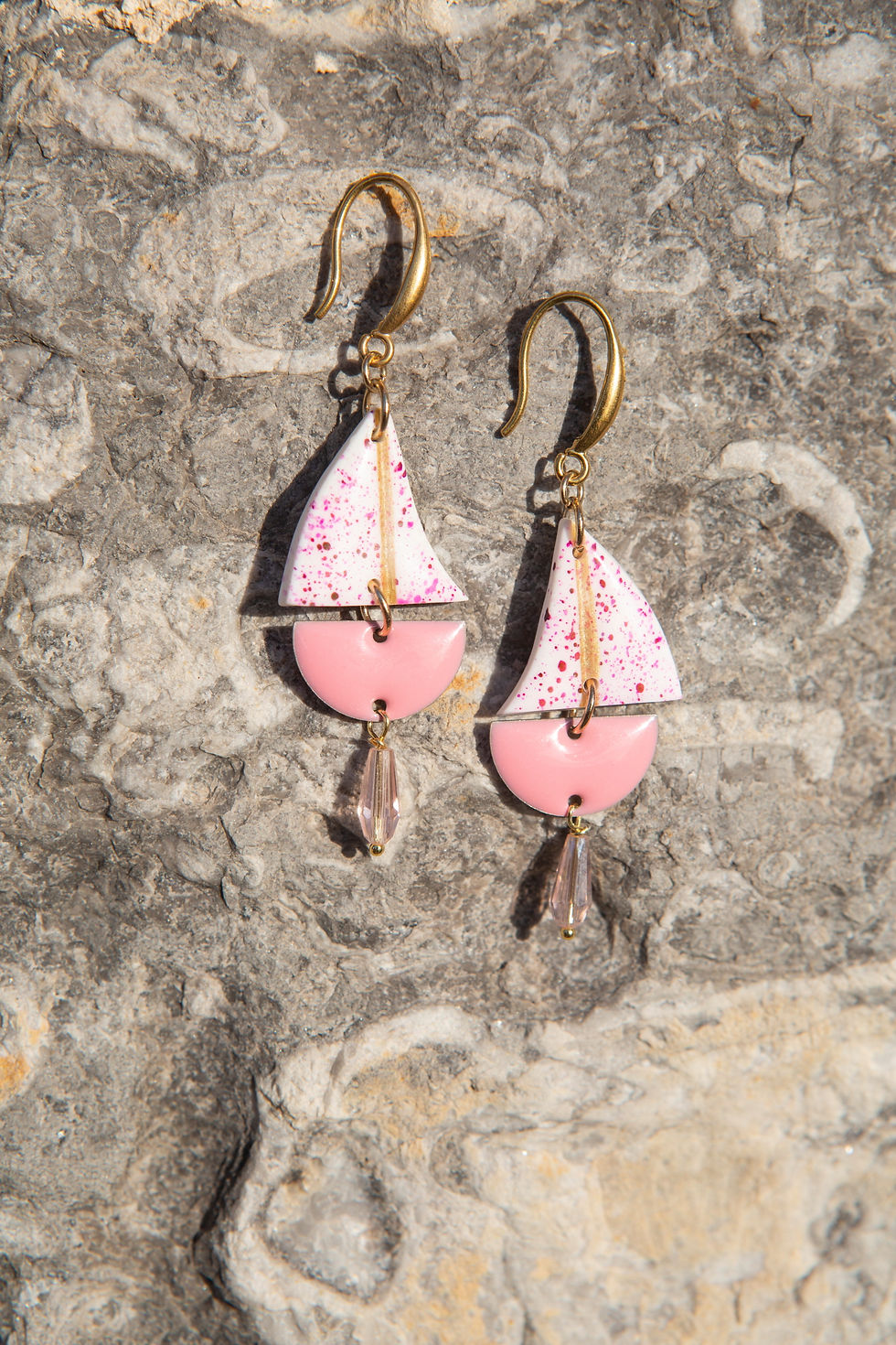 Thumbnail: Parure barche a vela terrazzo pop scafi rosa