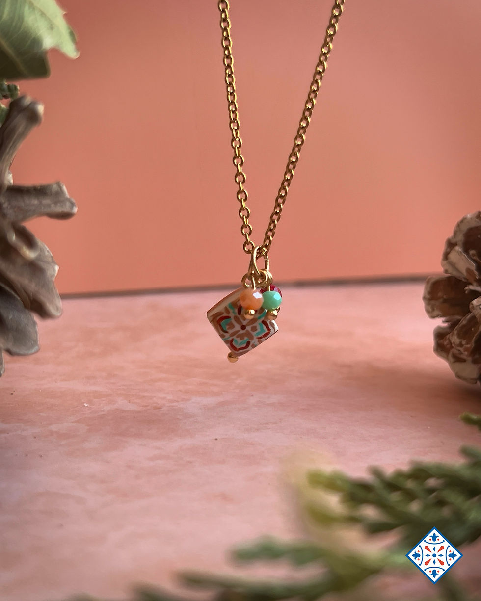 Thumbnail: Collana con maiolica d'autunno 2025