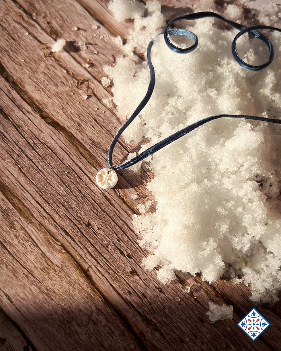 Collana con cristallo di neve