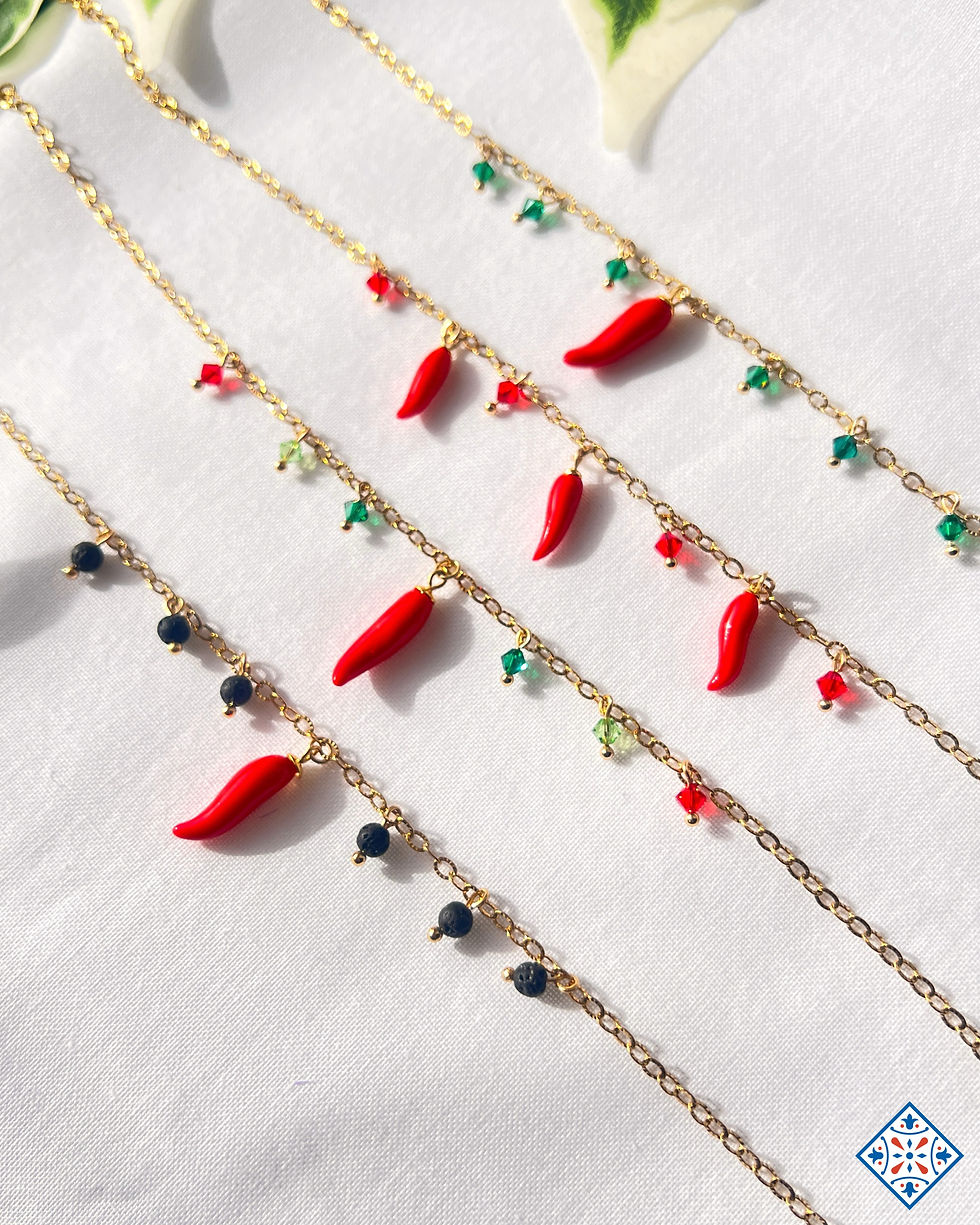 Collana peperoncino rosso