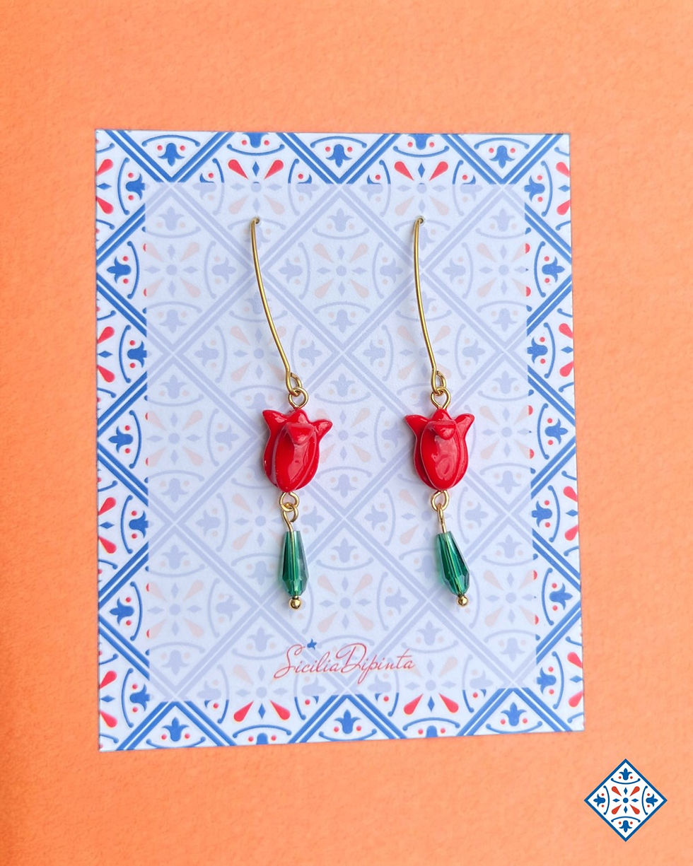 Orecchini Frutta 2 Paia - Design Anguria E Fragola, Leggeri E Colorati Per Donna