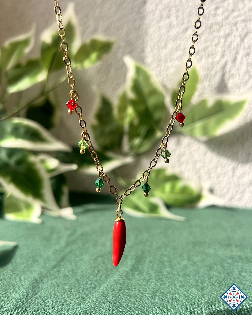 Thumbnail: Collana peperoncino rosso