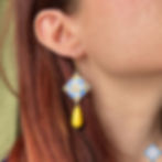 Parure con la maiolica ginestra