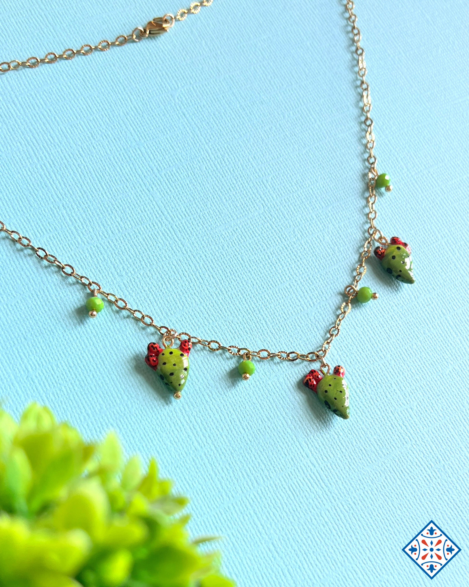 Collana con micro fichi d’india