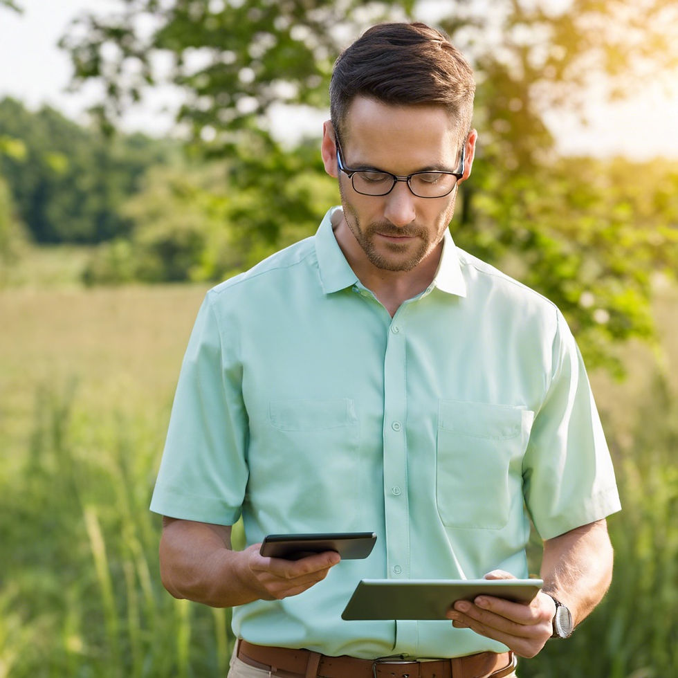 professional image of a man holding a tablet while analyzing environmental data.jpg