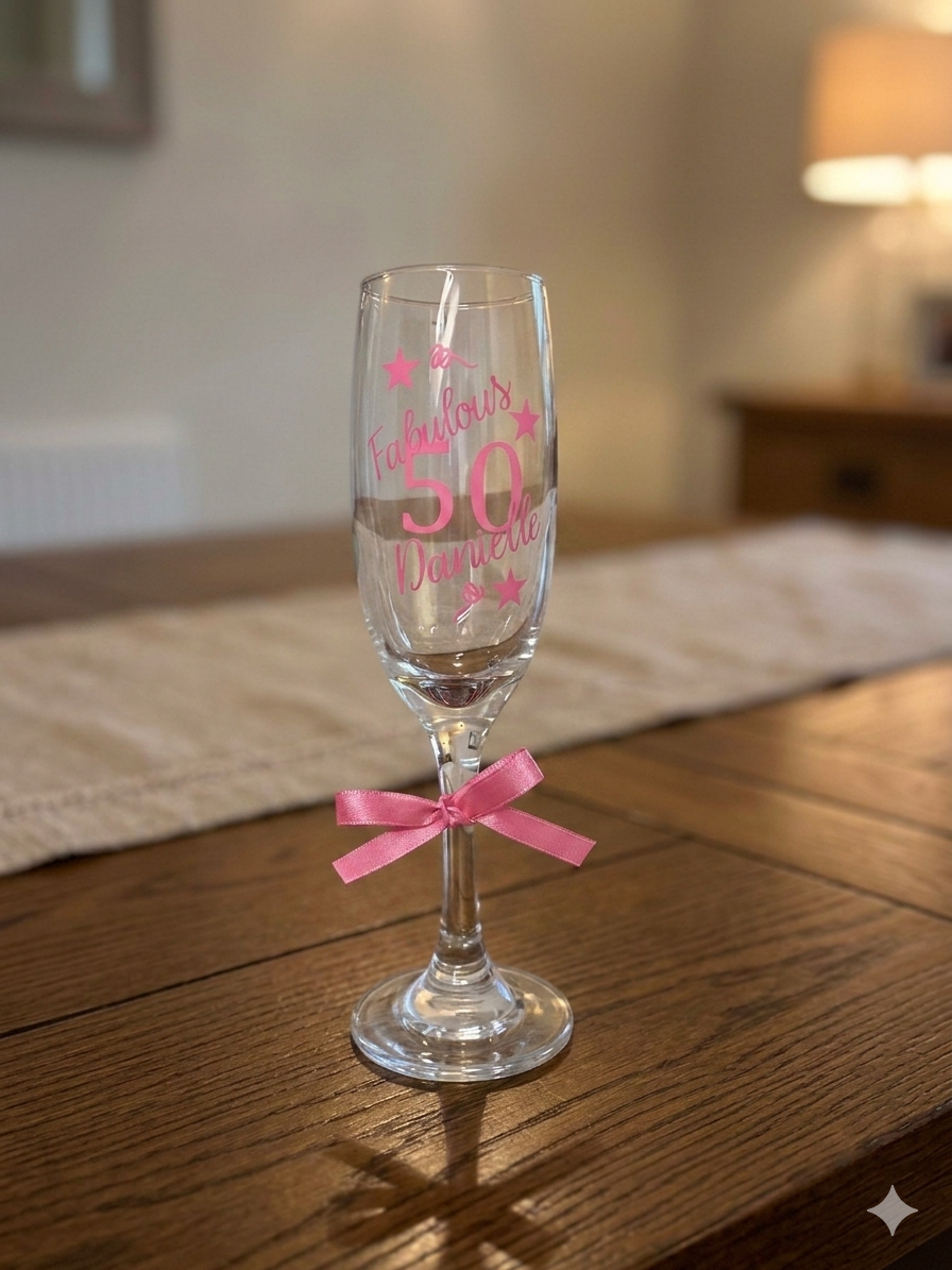 Thumbnail: Personalised Etched Birthday Glass