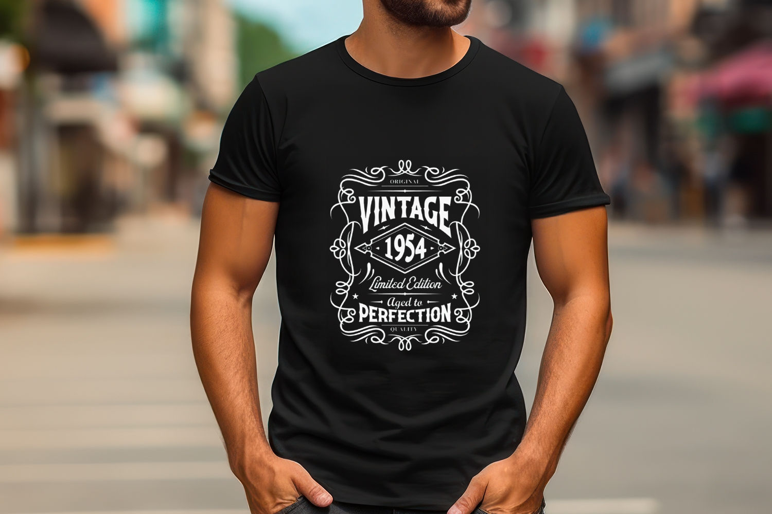 "Vintage" Birthday T-Shirts Personalised