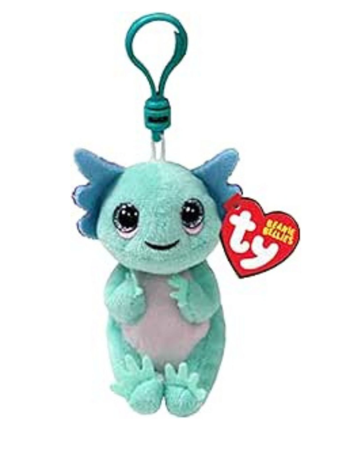 Axolotl Personalised Ty Beanie Babies Keyring