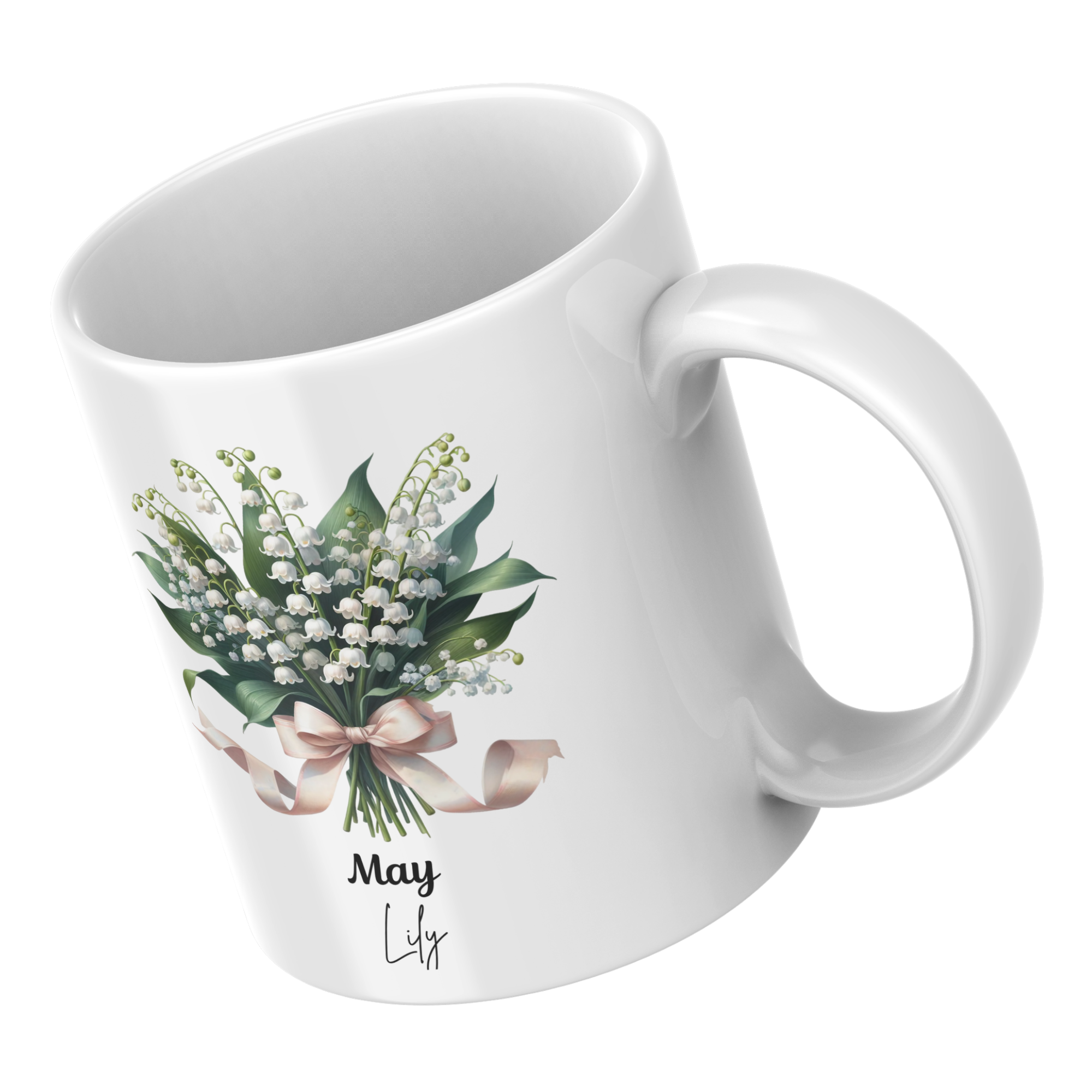 May Personalised Birth Month Flower Ceramic Mug