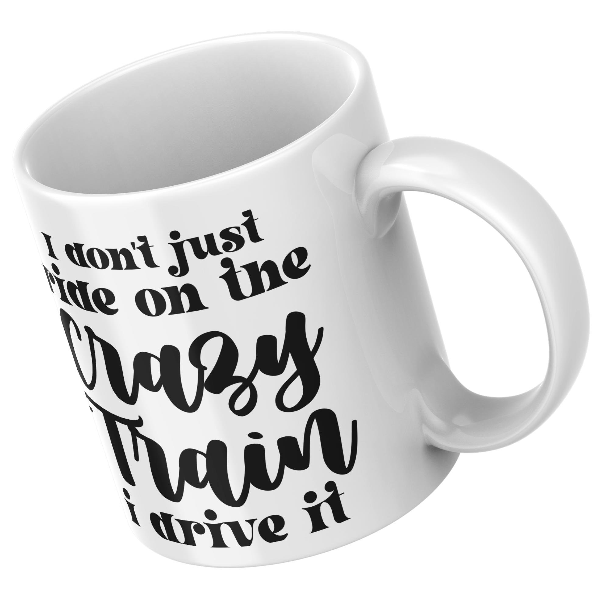 Crazy Train Rude Mug Washable Ceramic Drinkware