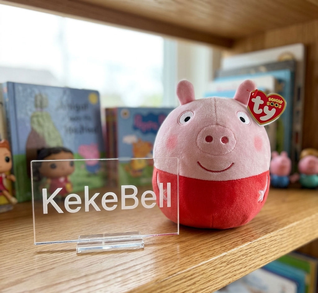 Peppa Pig TY Squish-A-Boos Personalised Plushie