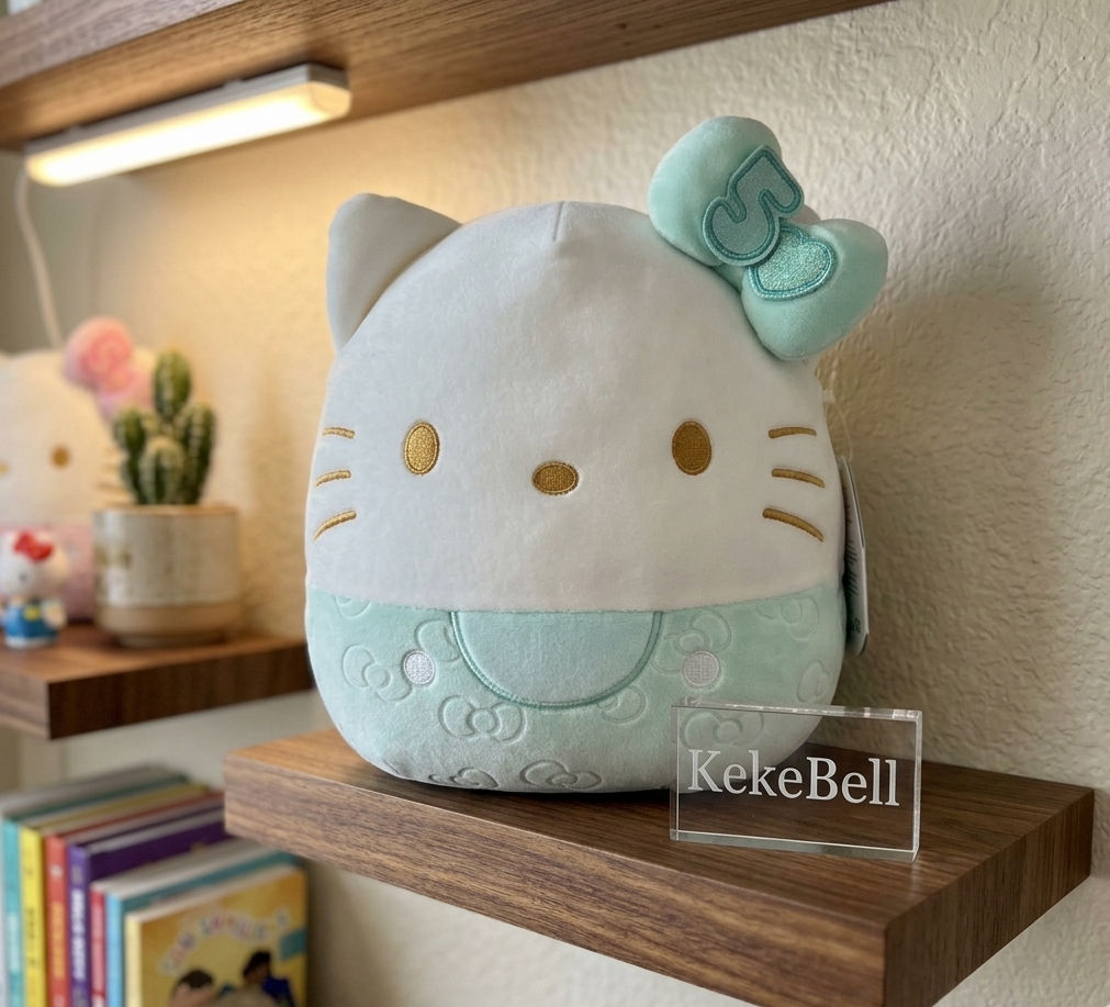 Hello Kitty 50th Anniversary Green 8" Personalised Original Squishmallows