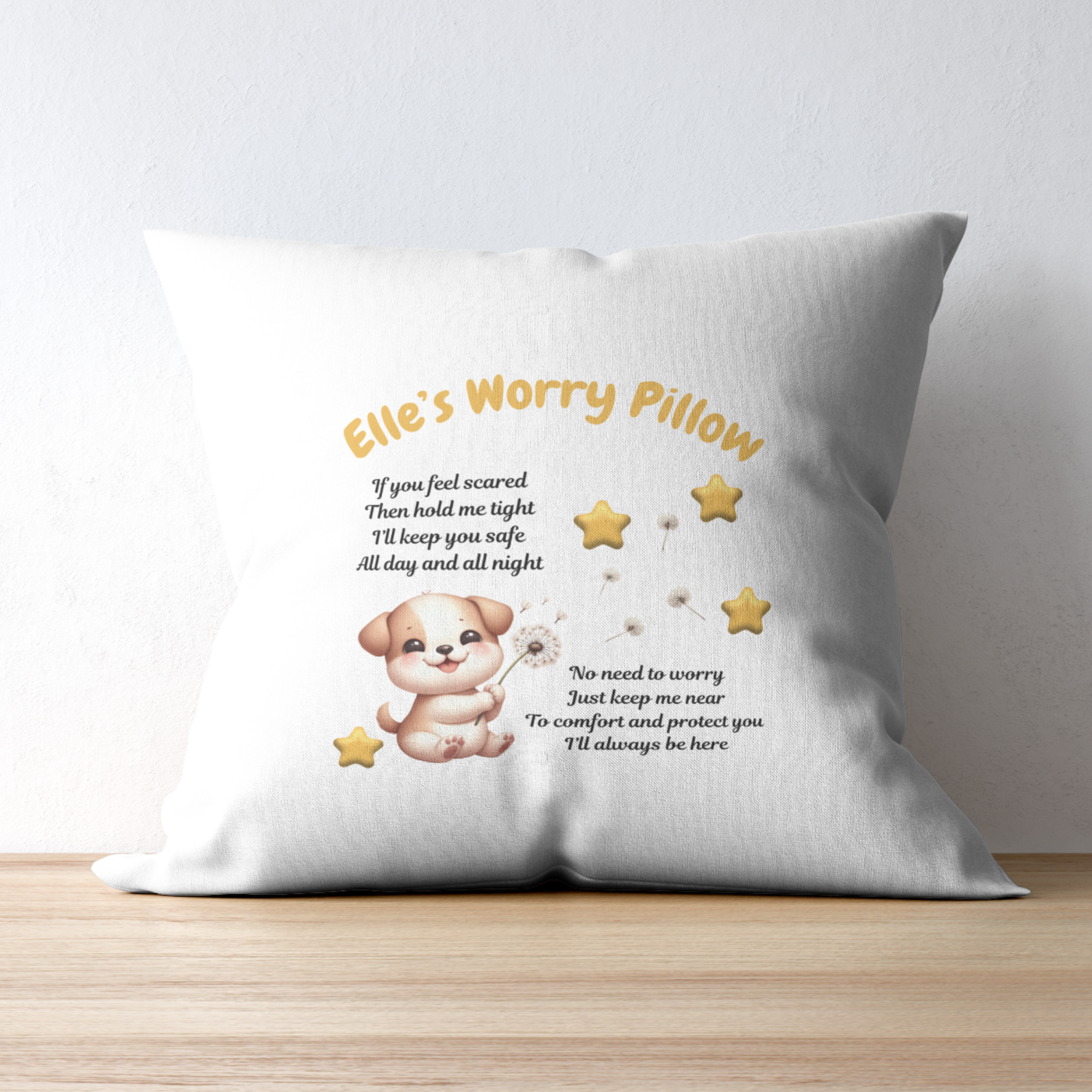 Dog Personalised Worry Pillow