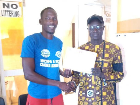 Fabakary Jatta completes Gambia Football Federation D License course