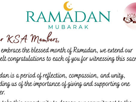 Chairman’s Ramadan Message