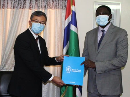 Foreign Minister Dr. Tangara receives World Food Programme’s New Representative and Country Director