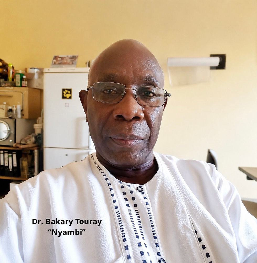 The retired Veterinarian Dr Bakary โNyambiโ Touray