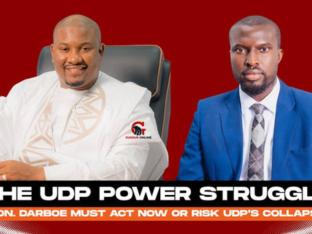 EDITORIAL: Darboe Must Act Now or Risk UDP’s Collapse