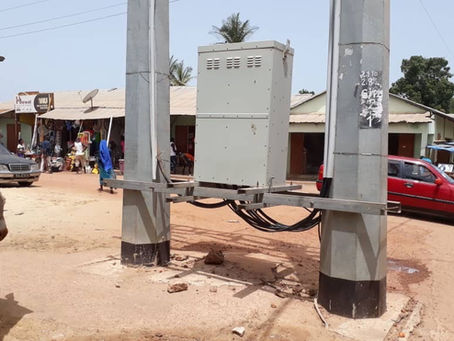 Electricity transformer at Gunjur market is danger to the public