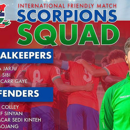 Gambia announce 23-man squad for Senegal friendly