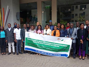 Ahmed Manjang attends Human Rights Defenders Workshop in Nairobi, Kenya