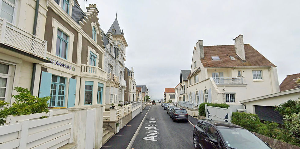 Avenue de la mer à Wimereux aujourd'hui