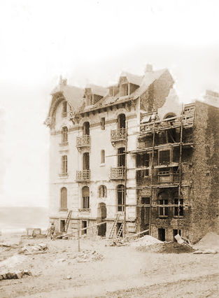 Construction de la villa Le Sphinx à Wimereux