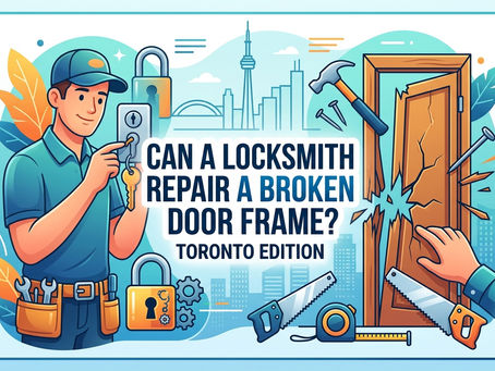 Can a Locksmith Repair a Broken Door Frame in Toronto? What You Need to Know