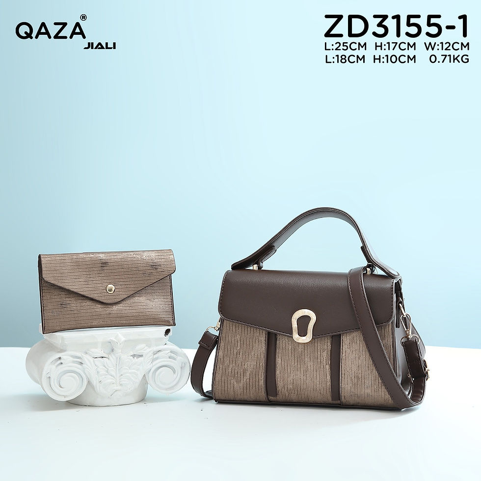 Miniature : Sac QAZA à rabat à bandoulière rétro 2026 pour femme avec fermoir