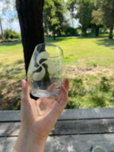 Lauburu Stemless Wine Glass