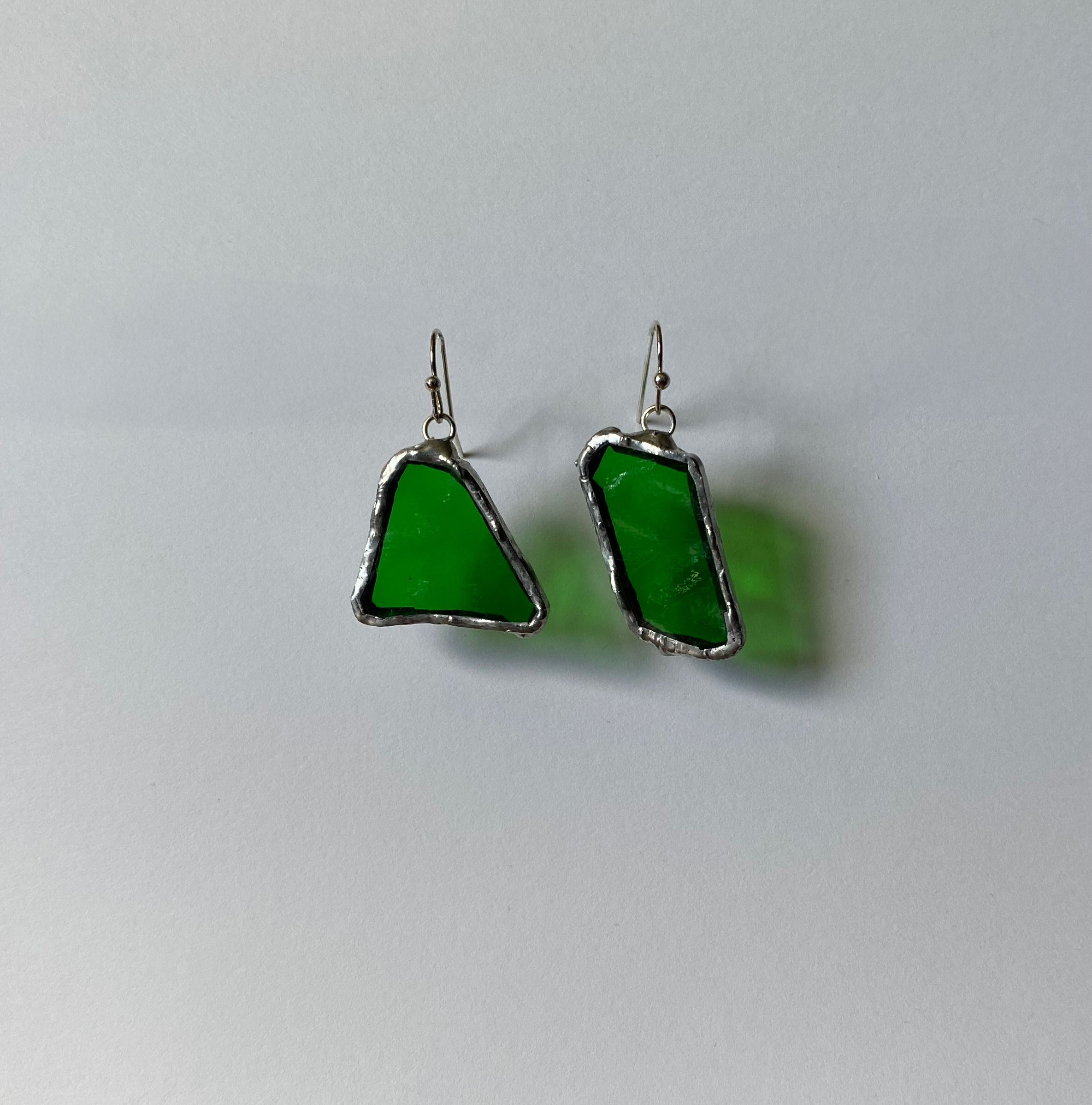 Very Green Asymmetrical Earrings