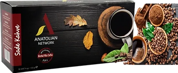 HERBAL MIX 5 in 1 SADE KAHVE Anatolian International Propolis, Keçi Boynuzu Çörek Otu, Kırmızı Reishi Mantarı