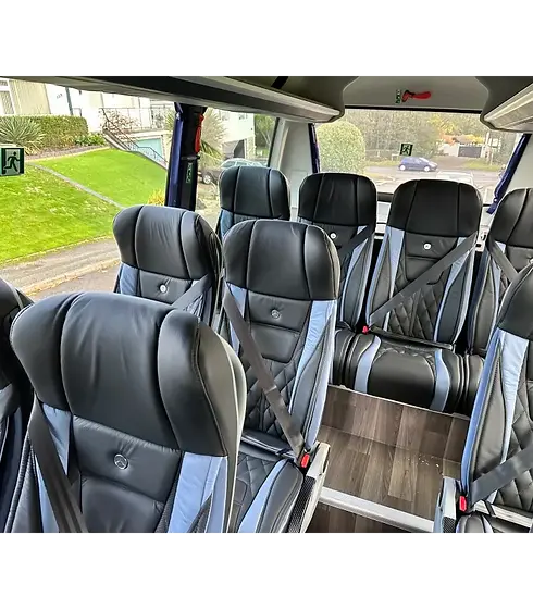 interior of mini bus