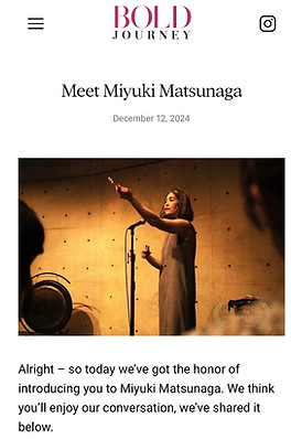 miyuki matsunaga BOLD magazine 松永 幸 ボールド 雑誌 インタビュー 記事.jpg