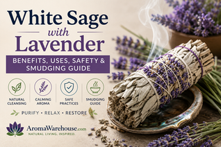 White Sage with Lavender: Benefits, Uses, Safety & Smudging Guide | AromaWarehouse.com
