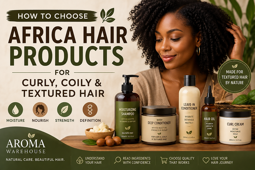 How to Choose Africa Hair Products for Curly, Coily & Textured Hair