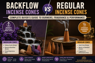Backflow Incense Cones vs Regular Cones: Complete Buyer's Guide to Burners, Fragrance & Performance | AromaWarehouse.com
