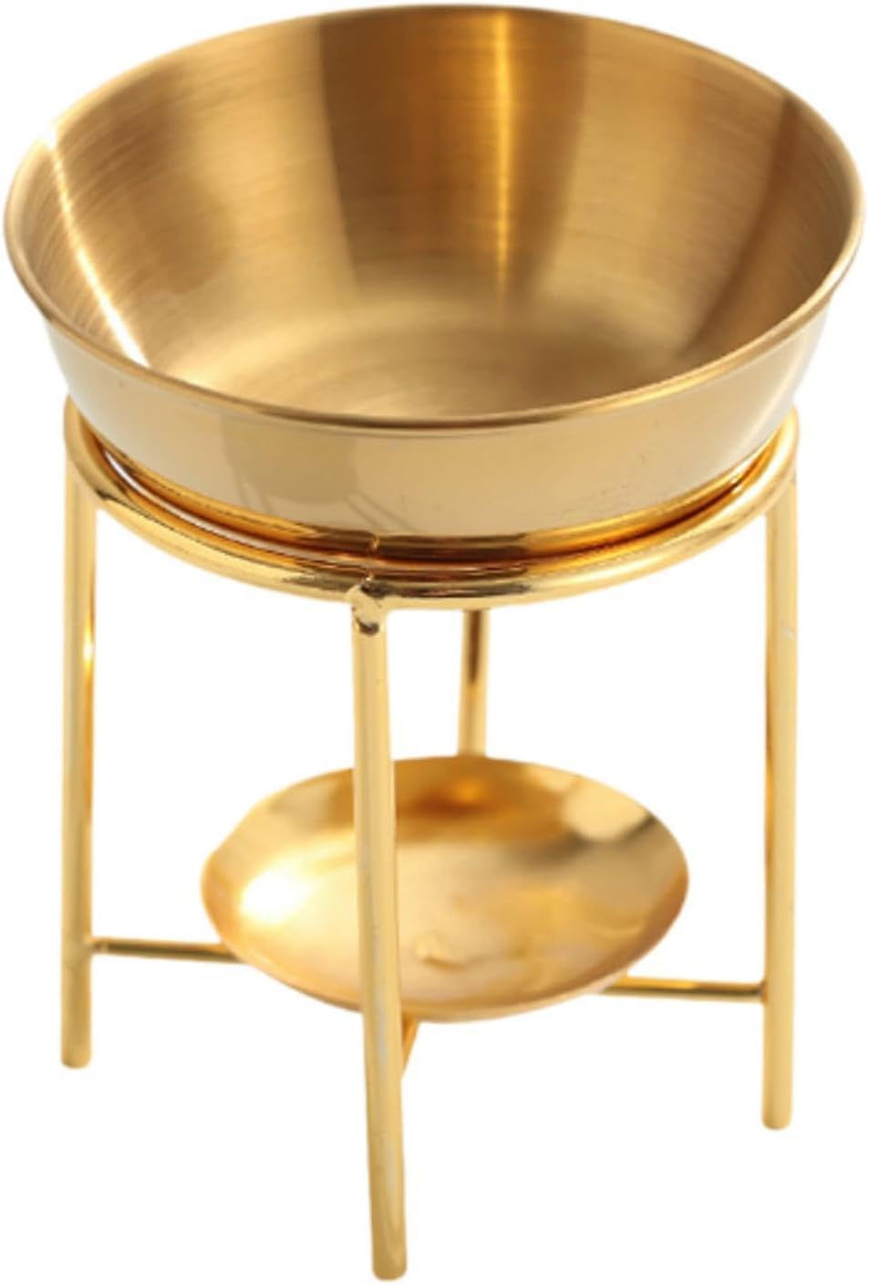 Brass metal tea light oil burner