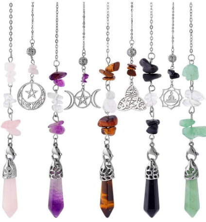 Crystal Dowsing Pendulum Reki Gemstone
