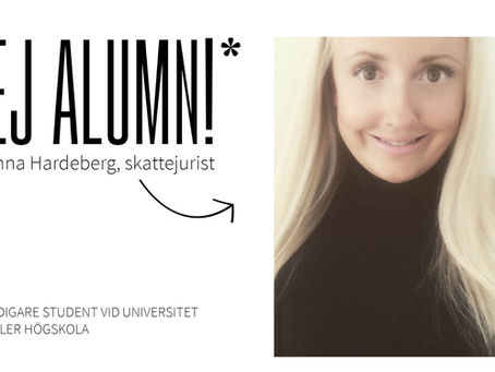 Hej alumn Susanna Hardeberg!