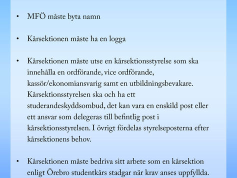 Vad hände med den tionde kårsektionen? – del 1