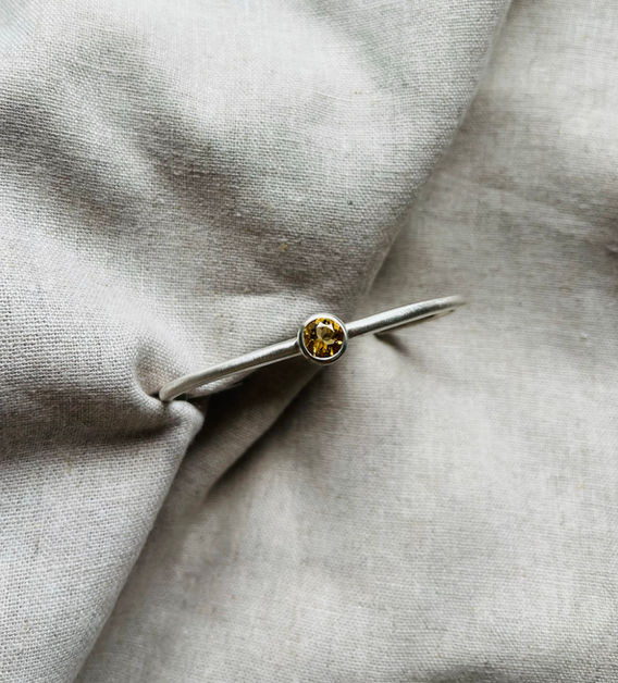 Sunshine Yellow Bangle Cuff
